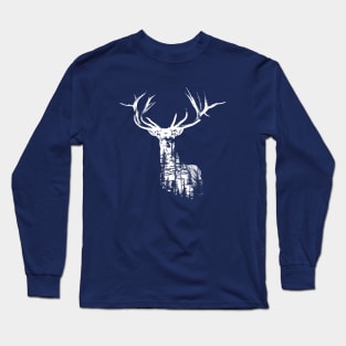 Forest within the Deer White Long Sleeve T-Shirt